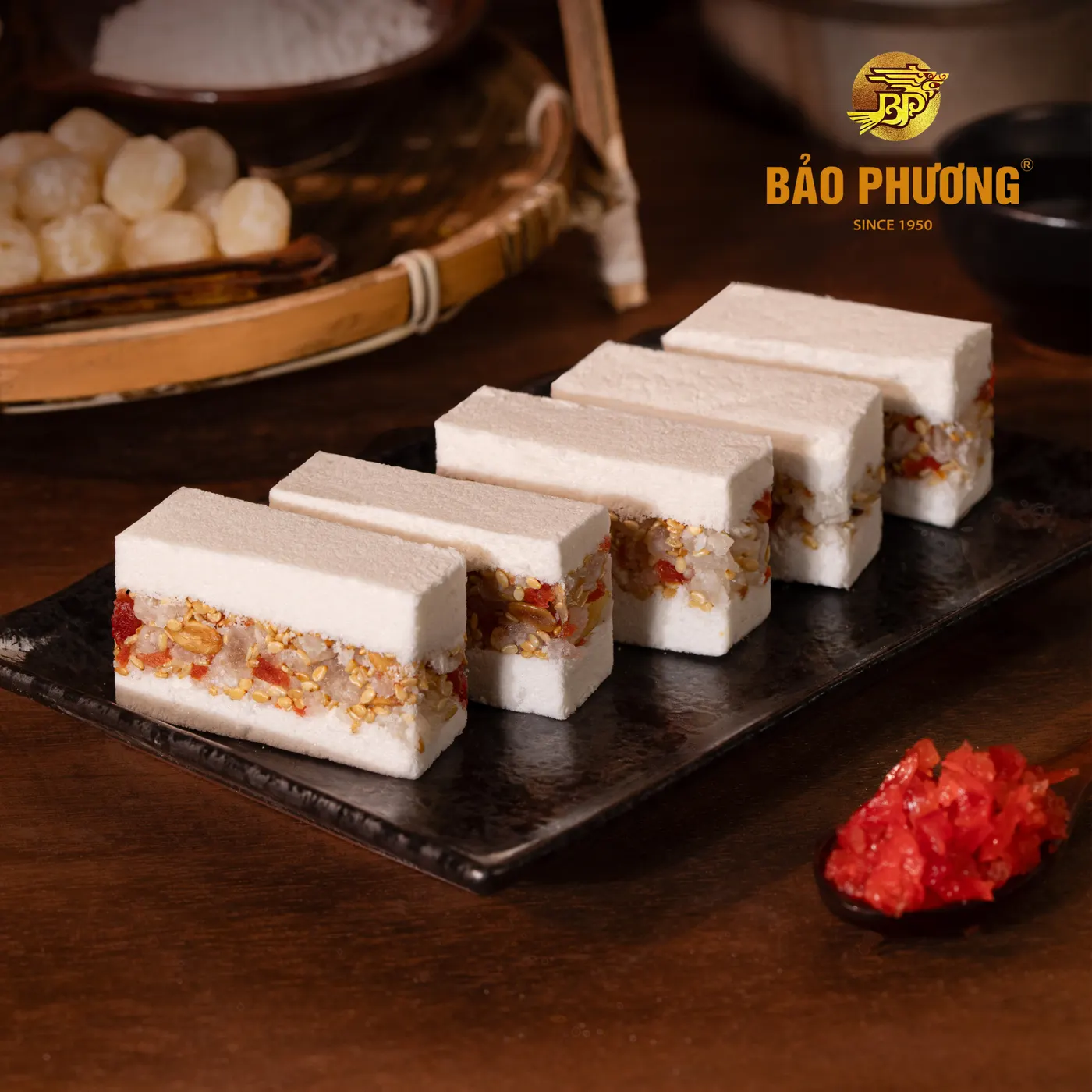 Bánh khảo đậu xanh/thập cẩm (5 chiếc nhỏ/gói - 150g) - ảnh 4