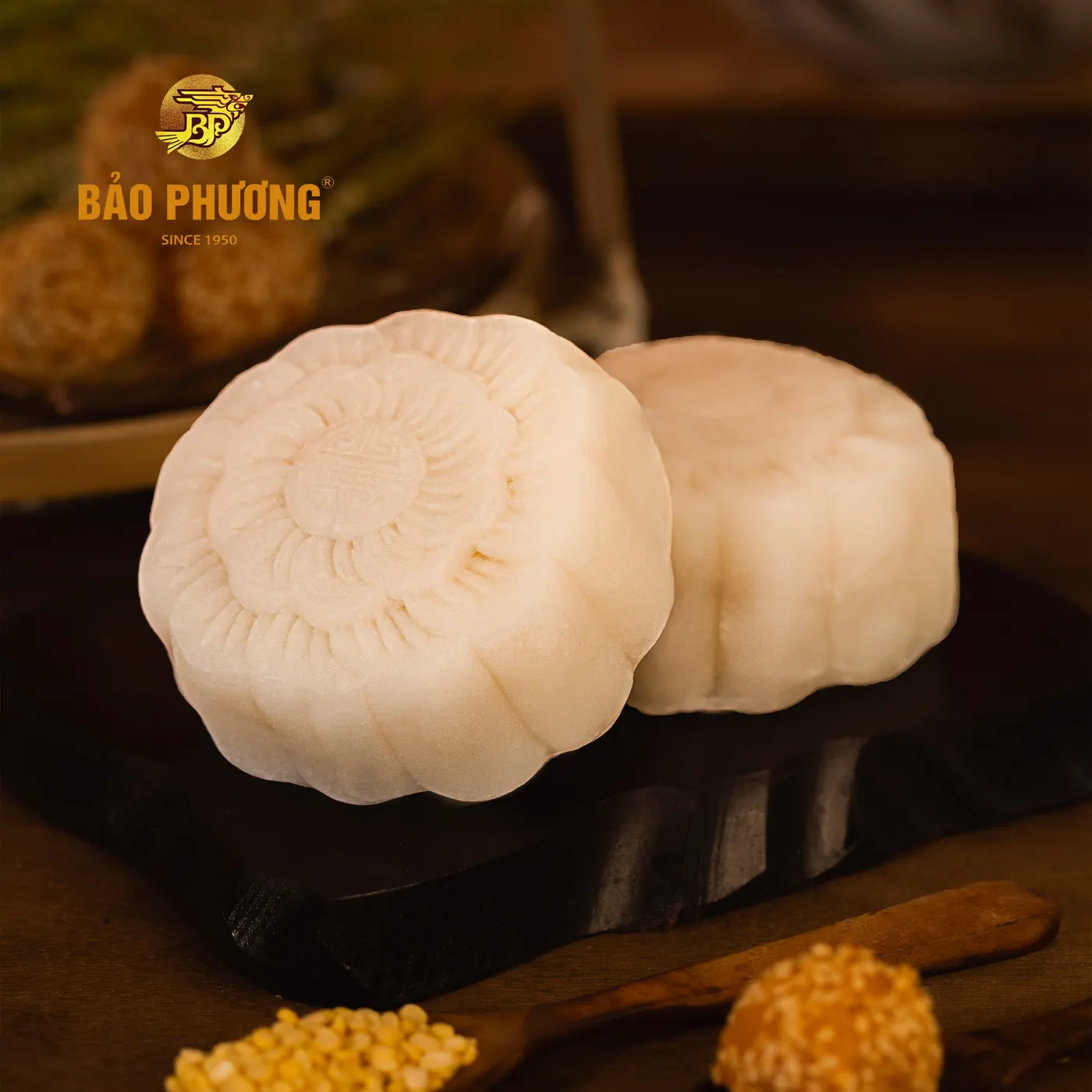 Bánh dẻo nhân đậu xanh 1 trứng muối (210g)