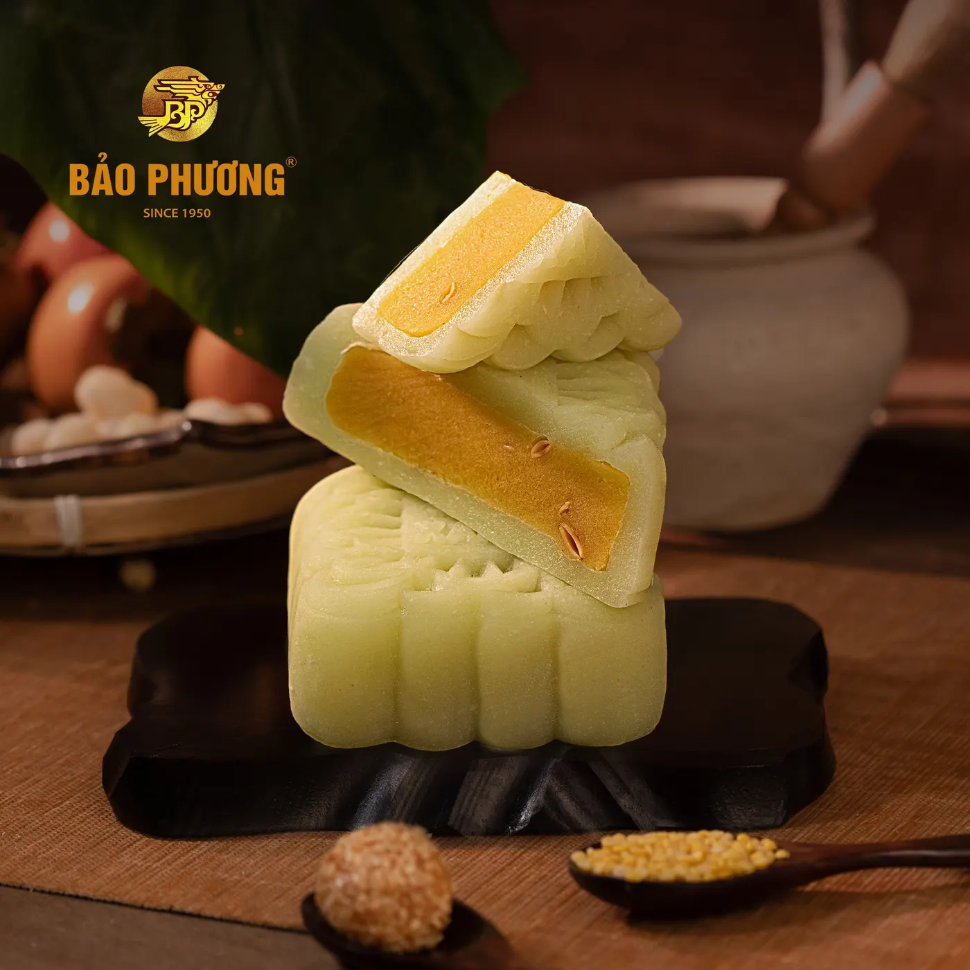 Bánh dẻo đậu xanh vỏ hương cốm (230g) - ảnh 3